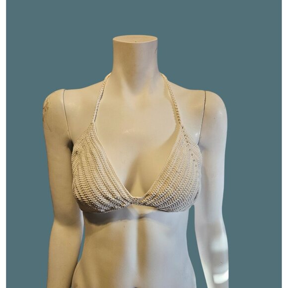Skims Crochet Swim Triangle Bikini Top Womens Size 4X - Picture 1 of 9